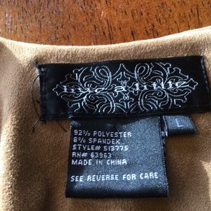 Womens faux suede unlined jacket